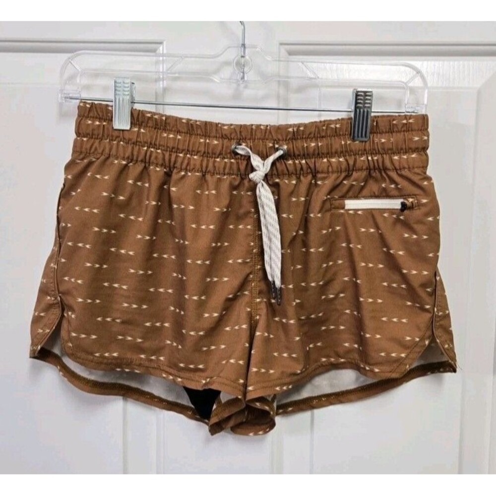 Vuori Clementine Tumeric Athletic Running Shorts Womens Size S Small Lined